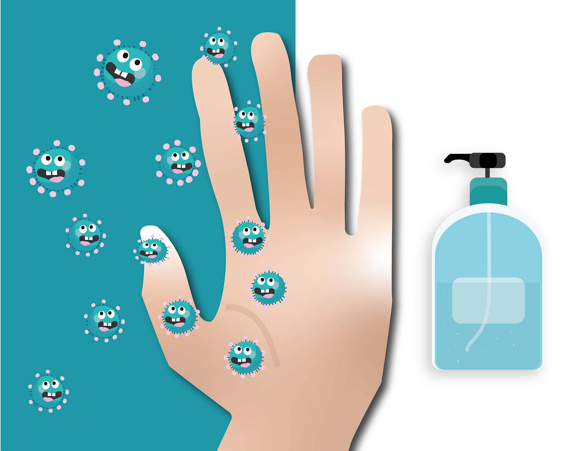 Desinfectie handen dispenser